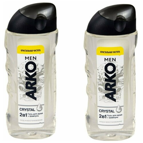 ARKO Men 2в1 Гель душ+шамп 260мл CRYSTAL (2 штуки)