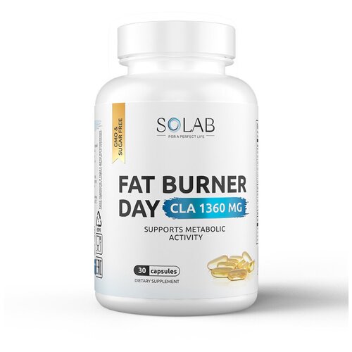 Спортивный жиросжигатель Fat Burner NightT SOLAB средство для похудения пиколинат хрома и гарциния 60 капсул фат бернер найт