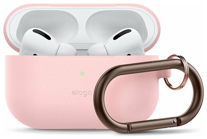 Чехол Elago для AirPods Pro Slim silicone Hang case Pink