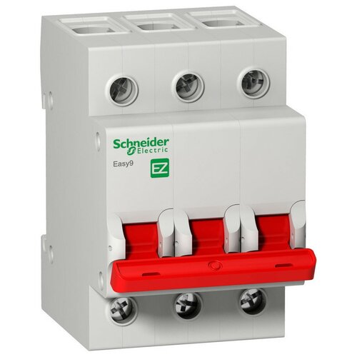 Рубильник модульный Schneider Electric Easy9, 3 полюса, 40A, ширина 3 DIN-модуля