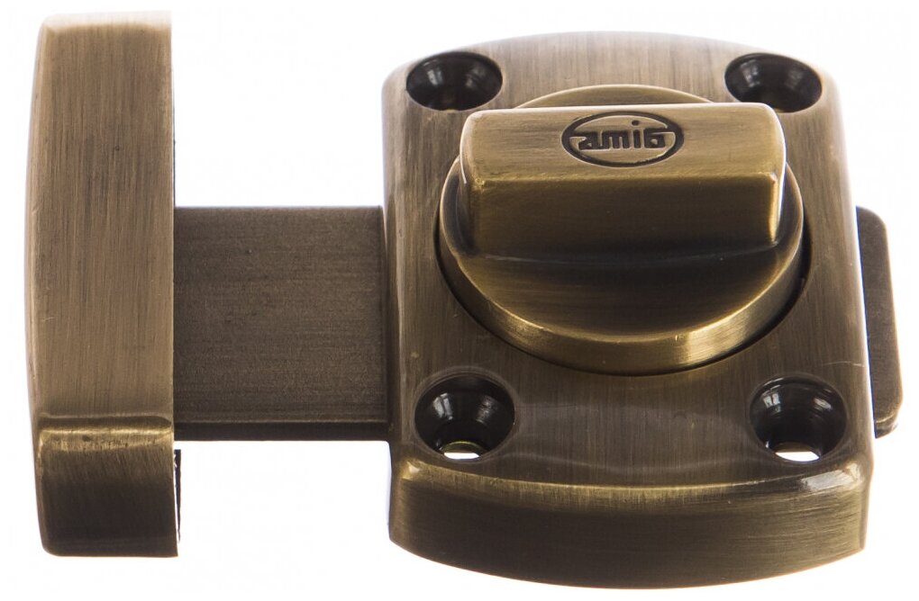 Задвижка механическая Amig Модель 388-40, 40х56 мм, сталь, цвет хром - фото №4