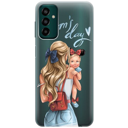 Силиконовый чехол с принтом Mom's Day для Samsung Galaxy M13 / Самсунг М13 силиконовый чехол с принтом mom s day для samsung galaxy m13 самсунг м13