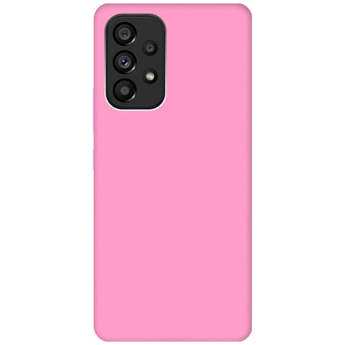 Матовый чехол на Samsung Galaxy A53 5G / Самсунг А53 5Г Soft Touch розовый матовый чехол volleyball w для samsung galaxy a53 5g самсунг а53 5г с 3d эффектом черный