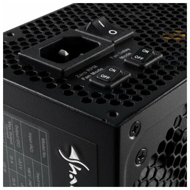 Sharkoon Silent Storm Cool Zero 650W Игровой Блок питания чёрный (650 Вт, 80 Plus Gold, 135 мм вентилятор)