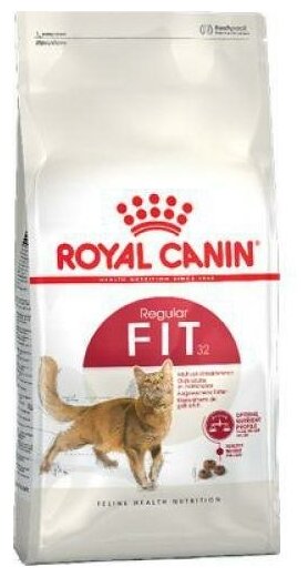Корм для кошек Royal Canin Fit 32 Корм сухой сбалансированный для взрослых умеренно активных кошек от 1 года, 15 кг - фотография № 2