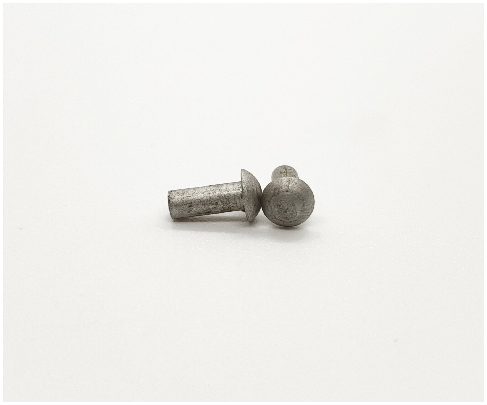 Заклепка под молоток с полукруглой головкой 3х8 алюминиевая, ГОСТ 10299-80 (DIN 660), 100 шт.