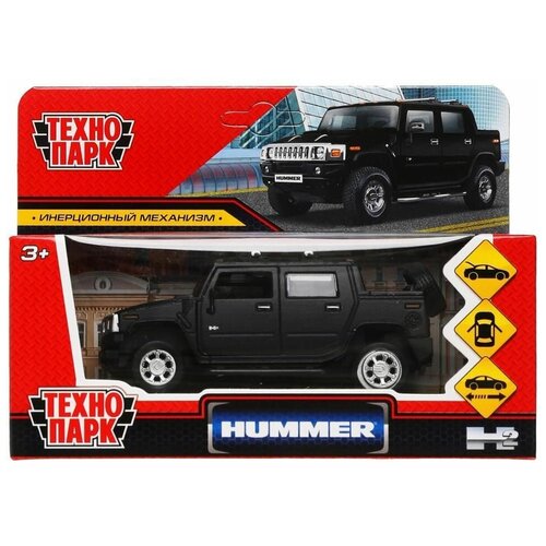 Технопарк Игрушка Машина. Hummer H2 Pickup матовый/12 см, металлический