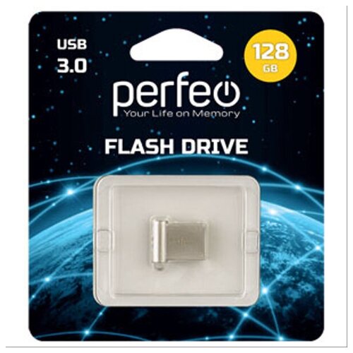 USB Флеш-накопитель USB накопитель Perfeo 3.0 128GB M06 Metal Series
