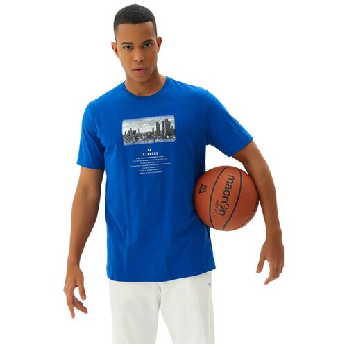 Футболка Bilcee, оверсайз, хлопок, размер S, синий