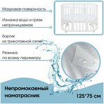 Наматрасник защитный детский с бортами 75х125 BabyGood - изображение