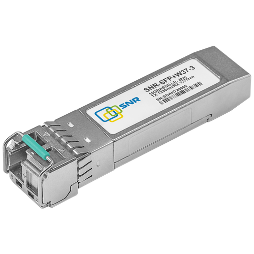 Модуль SNR SFP+ WDM, дальность до 3км SNR-SFP+W37-3 модуль snr snr sfp w35 3 wdm 3км 1310nm sc connector