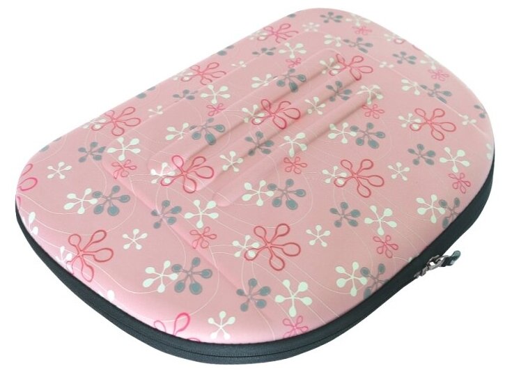 Ibbiyaya складная сумка-переноска для собак и кошек до 6 кг бледно-розовая в цветочек - фотография № 6