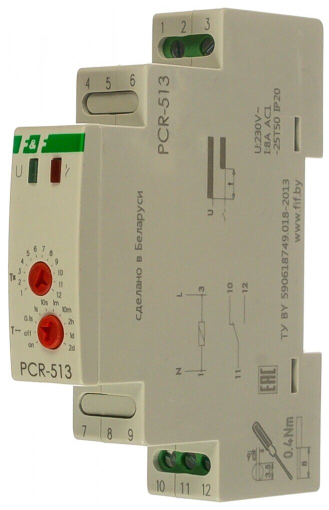 Реле времени F&F PCR-513 EA02.001.003