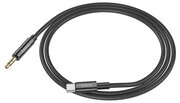Аудио кабель Hoco UPA19, USB Type-C - mini jack 3.5mm, 1м, черный