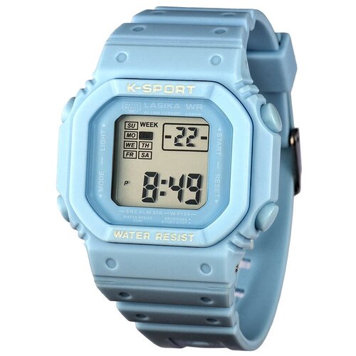 Электронные спортивные наручные часы Lasika с секундомером, подсветкой, защитой от влаги и ударов