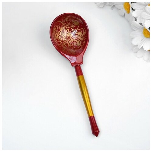 Хохломская роспись Ложка полубасская 