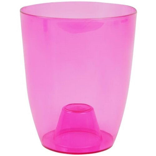 Кашпо для орхидеи, 1, 3л. прозрачное/фиолетовое