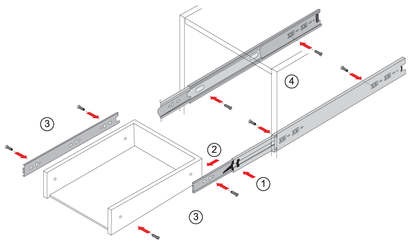 Шариковые направляющие Boyard DB3501Zn/450 - фотография № 9