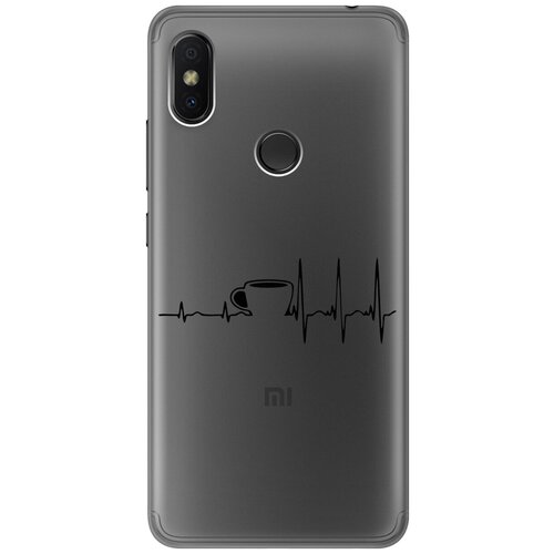 Силиконовый чехол с принтом Coffee Cardiogram для Xiaomi Redmi S2 / Сяоми Редми С2 силиконовый чехол с принтом coffee cardiogram для xiaomi redmi 12c сяоми редми 12с