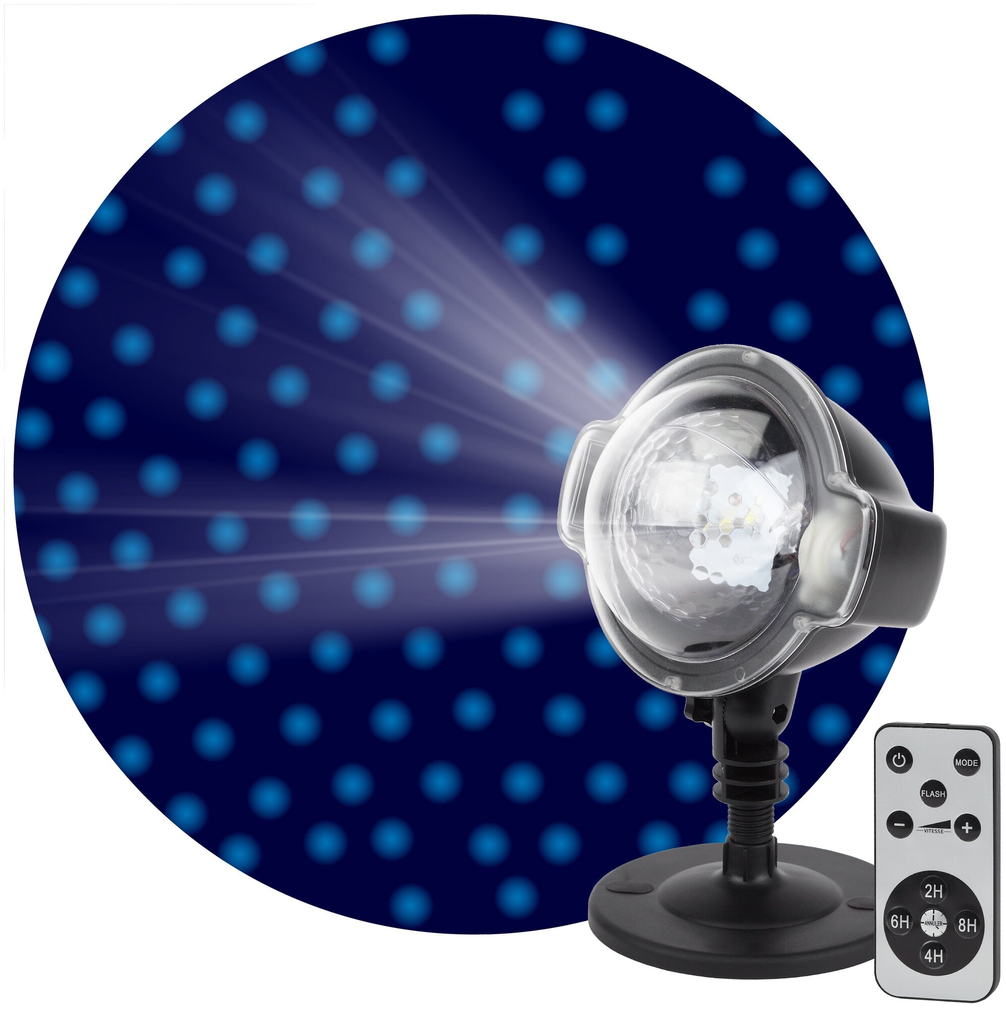 Проектор ЭРА LED Падающий снег мультирежим холодный свет, 220V, IP44 ENIOP-03 арт. Б0041644 (1 шт.)