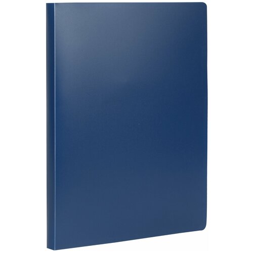 Папка на 2 кольцах STAFF, 21 мм, синяя, до 170 листов, 0,5 мм, 225716 (цена за 9 шт)