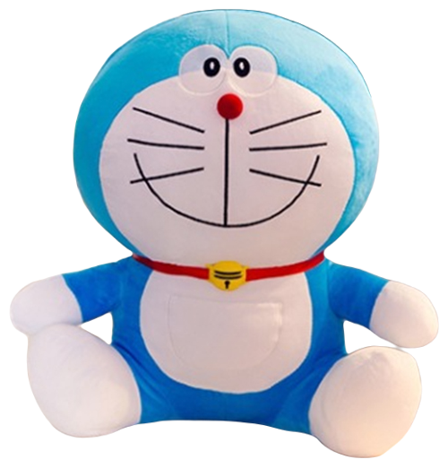Мягкая игрушка Doraemon Дораэмон с улыбкой (синий кот) D1, 50 см