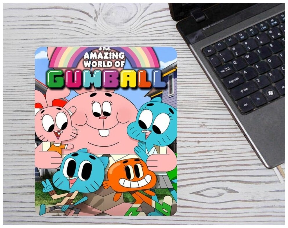 Коврик для мышки Удивительный мир Гамбола The Amazing World of Gumball №2