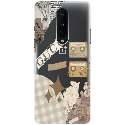 Силиконовый чехол на OnePlus 8, ВанПлюс 8 с 3D принтом GUCCI Stickers прозрачный силиконовый чехол на oneplus 8 ванплюс 8 с 3d принтом honey прозрачный