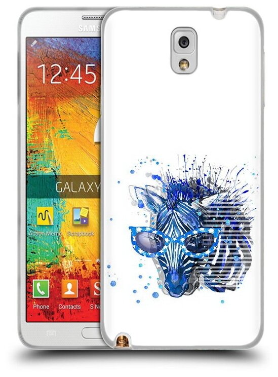 Чехол задняя-панель-накладка-бампер MyPads расплывчатая зебра для Samsung Galaxy Note 3 SM-N900/N9005 противоударный