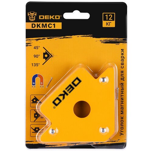 фото Магнитный угольник deko dkmc1, до 12 кг, 1 шт.