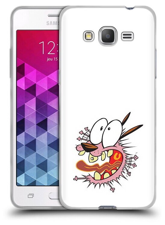 Чехол задняя-панель-накладка-бампер MyPads испуганный бобик для Samsung Galaxy Grand Prime/Prime VE Duos SM-G530 противоударный