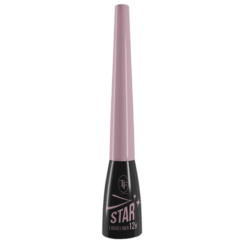 TF Cosmetics Жидкая подводка для глаз Star, оттенок черный tf cosmetics жидкая подводка для глаз line studio ultimate eyeliner оттенок угольно черный