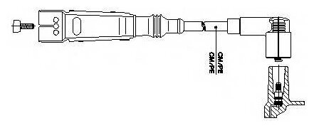 Провод высоковольтный Audi/VW 50cm BREMI Арт. 111/50