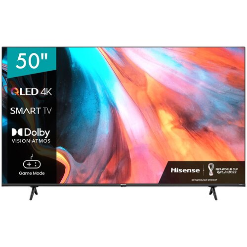Телевизор LED Hisense 50 50E7HQ черный Ultra HD 60Hz DVB-T DVB-T2 DVB-C DVB-S DVB-S2 USB WiFi Smart TV RUS 3499300₽