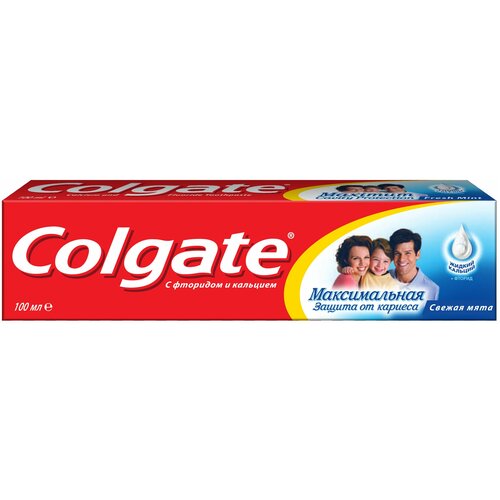 Colgate Зубная паста Максимальная защита от кариеса Свежая мята 100мл зубная паста 7 days rezolut 100мл свежая мята