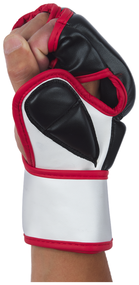 Перчатки для MMA FALCON GEL, ПУ, черный, S - фотография № 6
