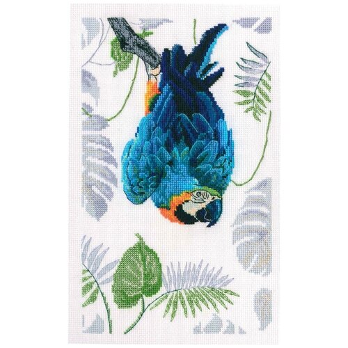 Набор для вышивания крестом RTO Ара M745, размер 13.5x22.5 см набор для вышивания сделано с любовью попугаи ара 24x46 см птицы