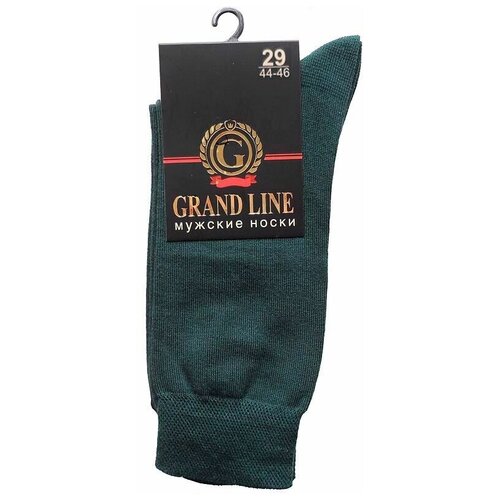 Носки GRAND LINE, размер 29, зеленый носки grand line размер 35 40 зеленый