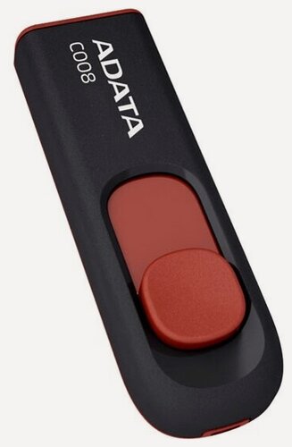 Изображение товара USB флешка Adata C008 64Gb black/red USB 2.0