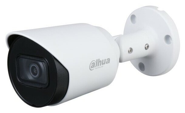 Уличная Видеокамера 2Мп мультиформатная TVI/AHD/CVI/CVBS с ИК-подсветкой цилиндрическая IP67 для дома дачи и офиса Dahua DH-HAC-HFW1200CP-0280B