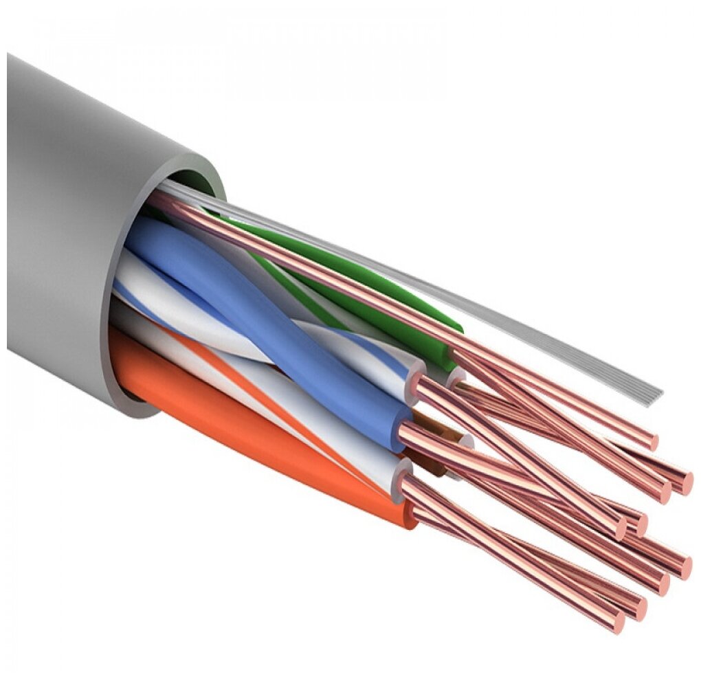 Неэкранированный медный кабель-витая пара (4PR 24AWG, CU, CAT5E), в бухте 25 м