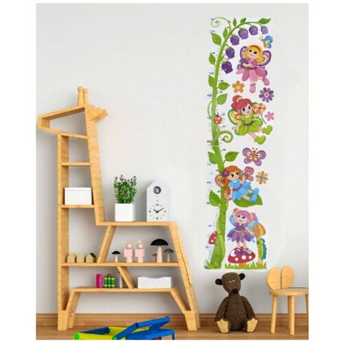 Ростомер детский наклейка на стену Феи размер 60х32 cм China Dans артикул RCA2802V 03 04 06 fairy 447₽