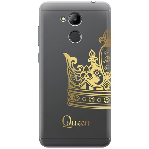 Силиконовый чехол с принтом True Queen для Honor 6C Pro / Хонор 6С Про силиконовый чехол на honor 6c pro хонор 6с про девушка с кофе прозрачный