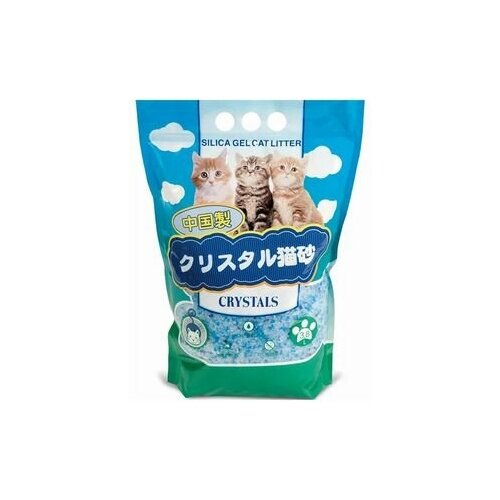 наполнитель HAKASE AREKKUSU Cristals FRESH ACTIVE силикагель с гранулами Морской бриз 3,8 л (2 шт)