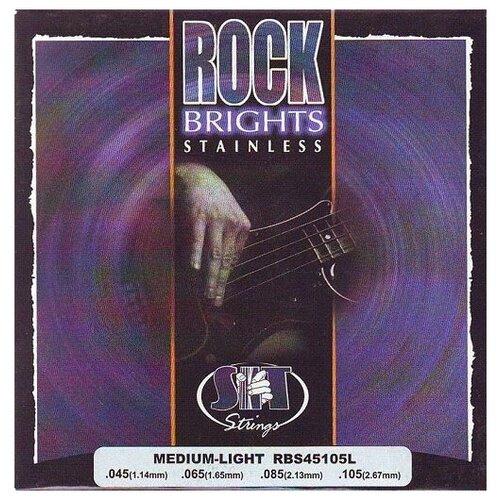 ROCK BRIGHTS STAINLESS Струны для бас гитары SIT RBS45105L (45-65-85-105)