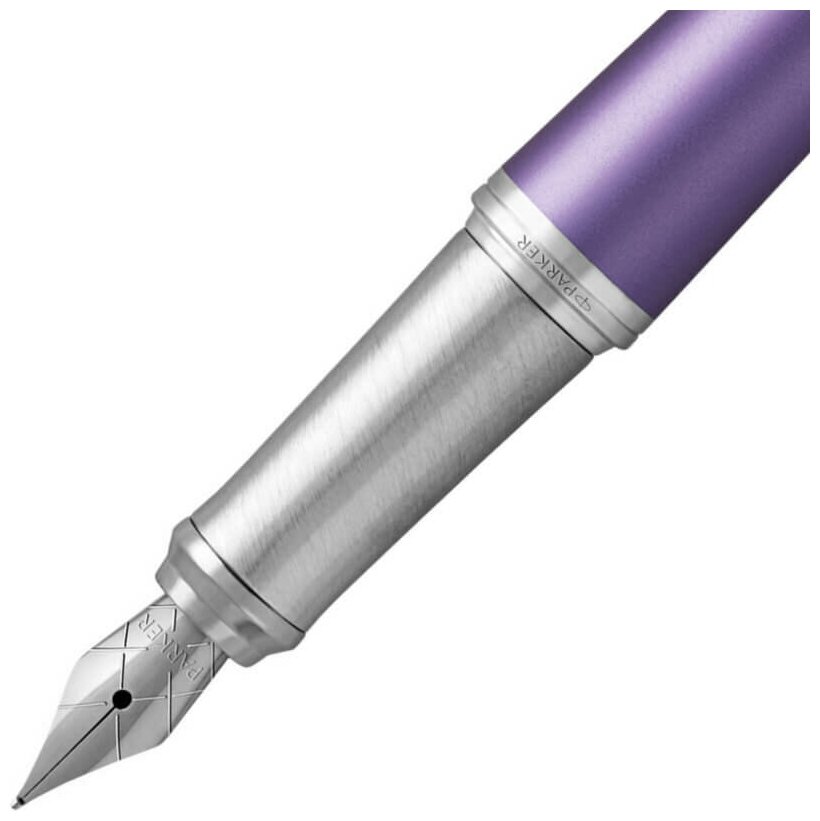 ручка перьевая Parker Urban Premium Violet CT, 0,5мм, синяя - фото №3
