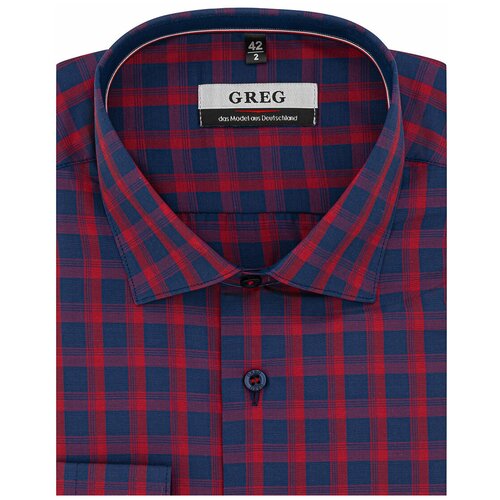Рубашка GREG, размер 174-184/44, красный