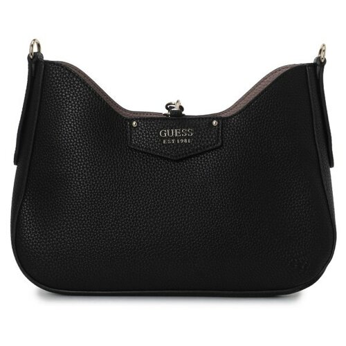 Сумка хобо GUESS, черный сумка кросс боди guess eco brenton flap shoulder bag черный