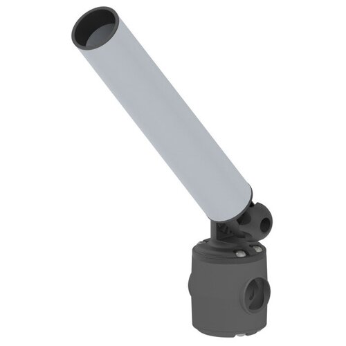 Держатель спиннинга торцевой на леер наклонный, алюминий