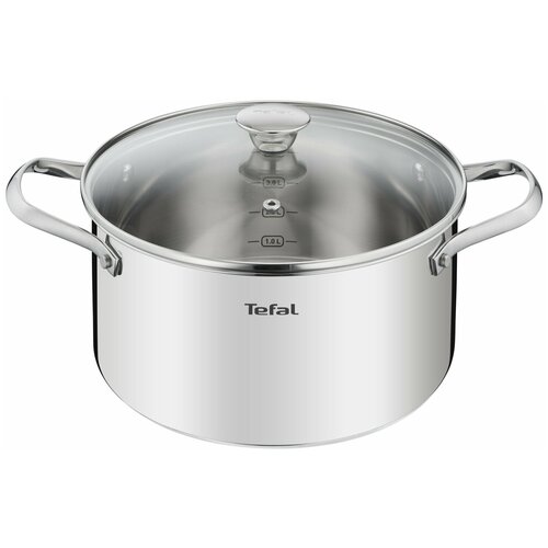 Кастрюля с крышкой Tefal Cook Eat B9214674, для всех типов плит, 5.4 л, 24 см